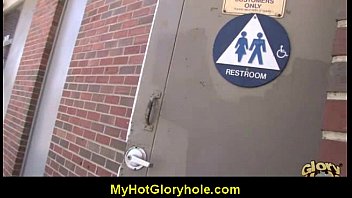 crimson-hot lady blows boy-meat at gloryhole.