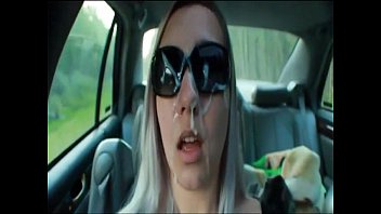 Hot blonde gets a facial cumshot outside by the rad