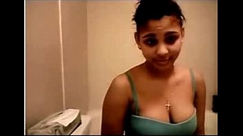 dark-hued teenager stepdaughter bathes on webcam flick leaked.