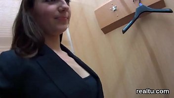 Striking czech girl is seduced in the hypermarket and plowed in pov