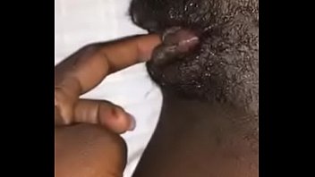 ebony tean gets nasty finger plows humid cunt.